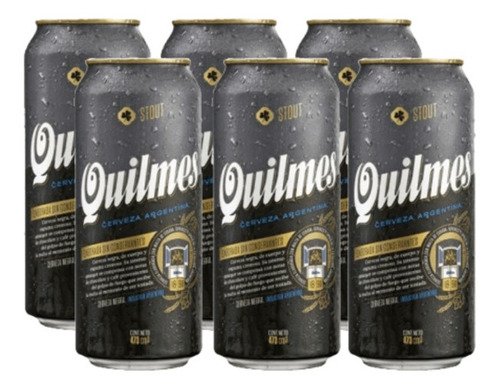 Quilmes Stout Cerveza Negra Lata 473ml